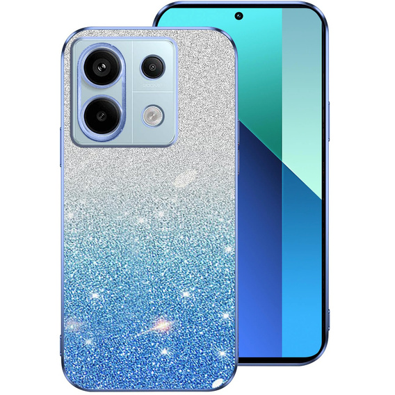 Pouzdro pro Xiaomi Redmi Note 13 5G, Glitter Case CamShield, modré