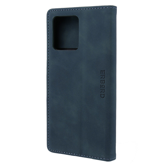 Pouzdro pro Motorola Edge 40 Neo, ERBORD Vintage peněženka s klopou, modré