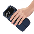 Pouzdro Dux Ducis pro iPhone 17 Pro Max, Skin Pro, s klopou, s přihrádkou na kartu, tmavě modré