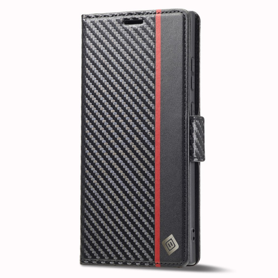 Klopové pouzdro pro Samsung Galaxy S23 Ultra, Carbon LC.IMEEKE, černé