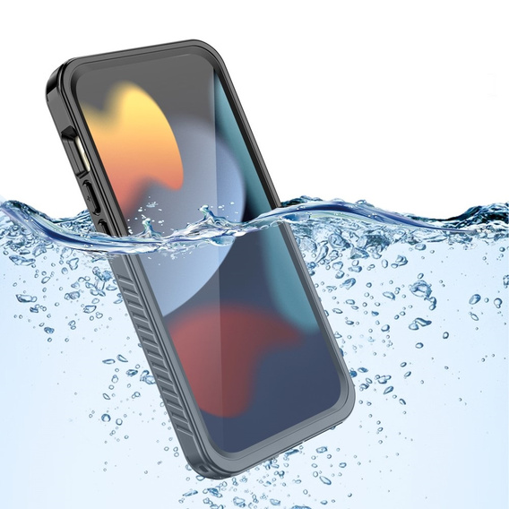 Vodotěsné pouzdro IP68 pro iPhone 15 Plus, Redpepper, černé