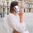 Magnetické pouzdro pro Samsung Galaxy A56, pro MagSafe, fialové + sklo 9H