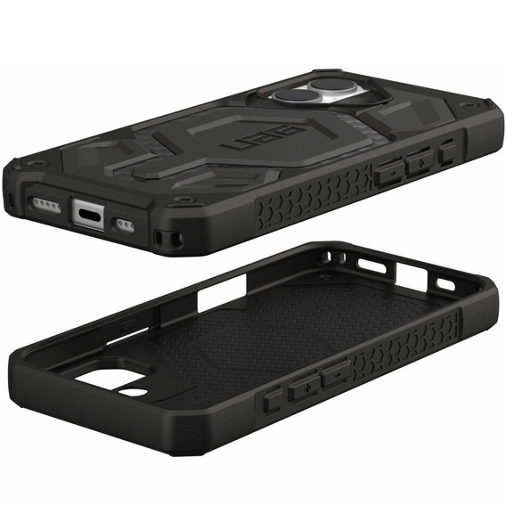 Pouzdro Urban Armor Gear pro iPhone 15 Plus, Monarch Pro Kevlar MagSafe, černé