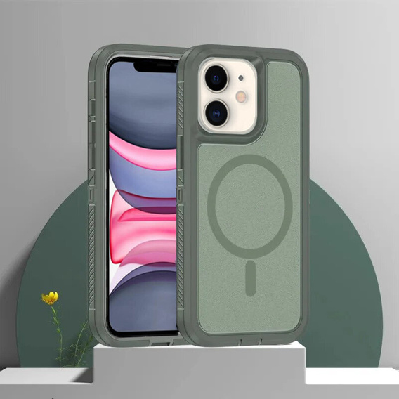 Pouzdro s rámečkem pro iPhone 11, pro MagSafe, zelené