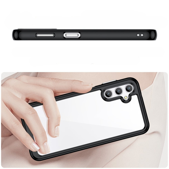 Pouzdro pro Samsung Galaxy A14 4G/5G, Fusion Hybrid, transparentní / černé
