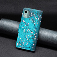 Klopové pouzdro pro Nokia C12 4G, Wallet, Sakura, modré