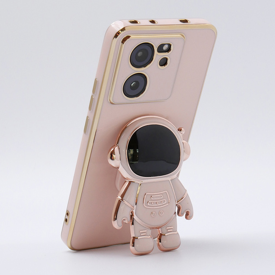 Pouzdro pro Xiaomi 13T / 13T Pro, Astronaut, růžové rose gold