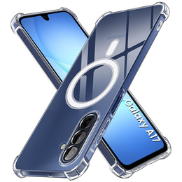 Pouzdro pro Samsung Galaxy A17 5G, pro MagSafe, zesílené, průhledné