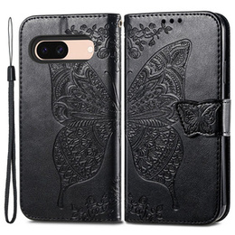 Klopové pouzdro pro Google Pixel 8A, Butterfly, černé