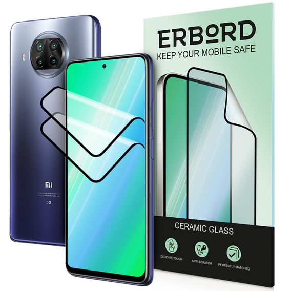 2x keramické hybridní sklo ERBORD pro Xiaomi Mi 10T Lite 5G