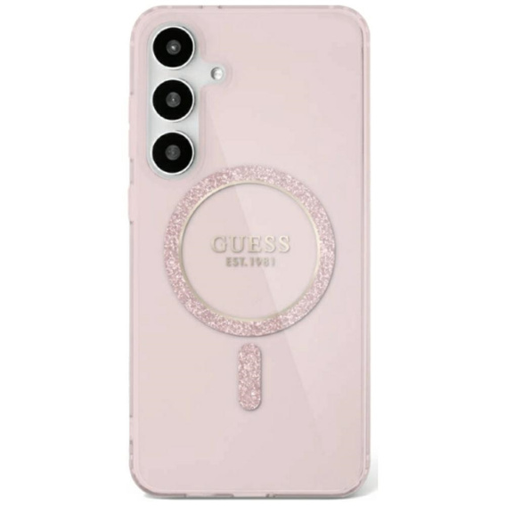 Pouzdro GUESS IML Glitter Circle pro Samsung Galaxy S25
