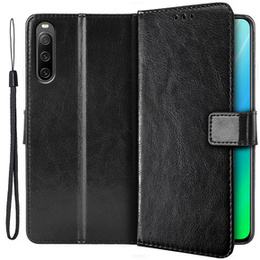 Klopové pouzdro pro Sony Xperia 10 IV, Wallet, černé