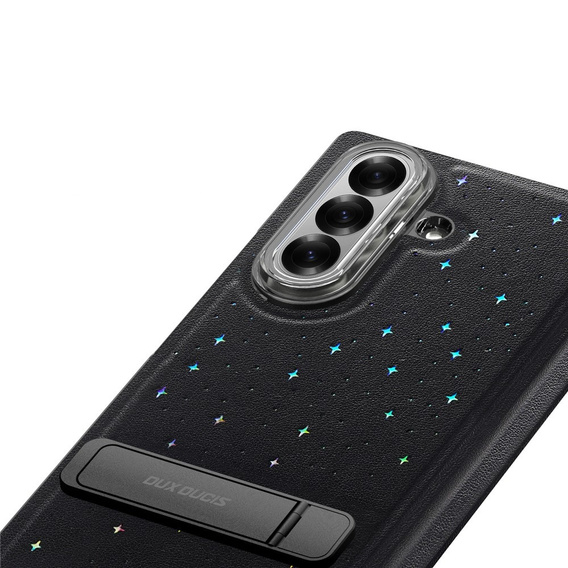 Pouzdro Dux Ducis Stex se stojánkem a tvrzeným sklem pro Samsung Galaxy Z Fold7 5G