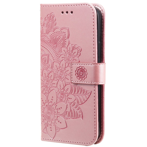 Klopové pouzdro pro Realme C67, Mandala, růžové rose gold