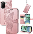 Klopové pouzdro pro Xiaomi Redmi A5, Butterfly, růžové rose gold