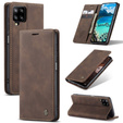 Pouzdro CASEME pro Samsung Galaxy A12 / M12 / A12 2021, Leather Wallet Case, káva