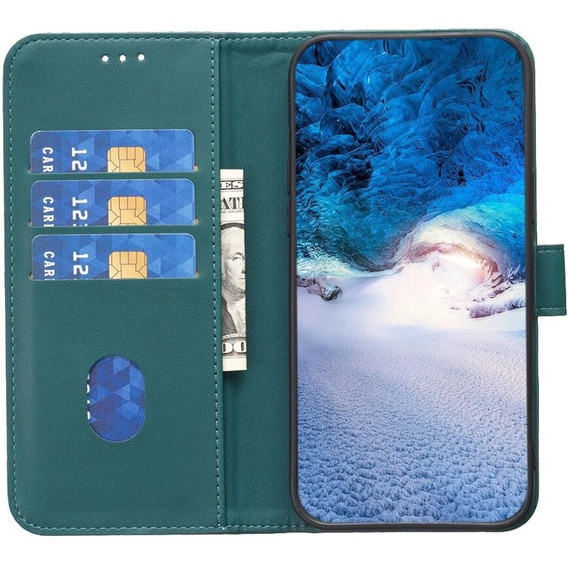 Klopové pouzdro pro Samsung Galaxy A55 5G,BINFEN Wallet, zelený