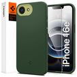 Spigen pouzdro pro iPhone 16E, Nano Pop MagSafe, zelené + tvrzené sklo 9H
