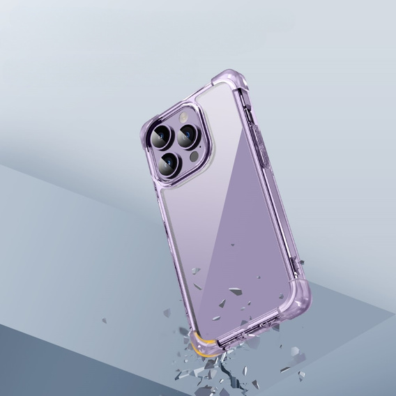 Pouzdro pro iPhone 14 Pro, ERBORD CornerShield, fialové