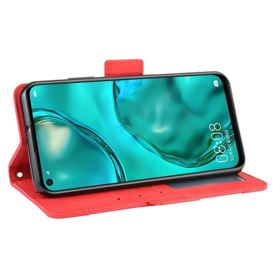 Klopové pouzdro pro Huawei P40 Lite, Card Slot, červené