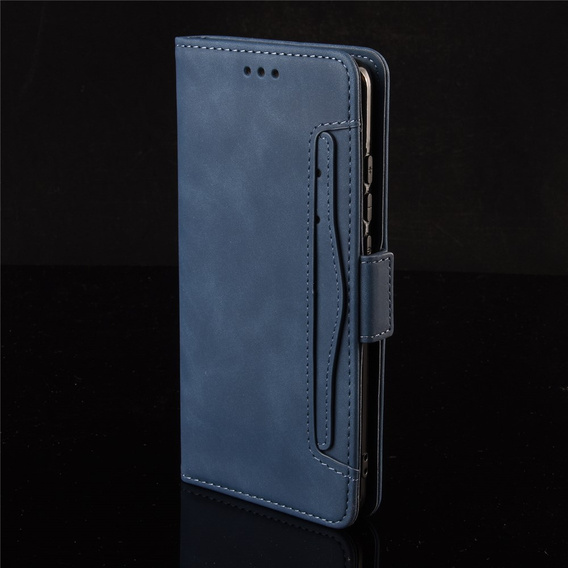 Klopové pouzdro pro Oppo Reno 14, slot na karty, peněženka, tmavě modré