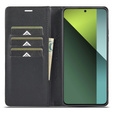 Flipové pouzdro pro Xiaomi Redmi Note 13 Pro 4G / Xiaomi Redmi Note 14S / Xiaomi Poco M6 Pro 4G, Carbon LC.IMEEKE, černé
