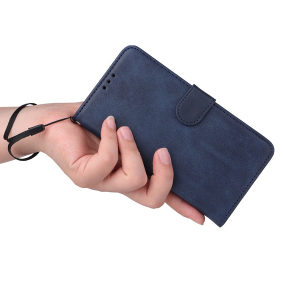 Klopové pouzdro pro Samsung Galaxy A34 5G, Leather Wallet, námořnicky modré