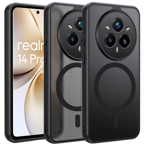 Pouzdro pro Realme 14 Pro 5G, pro MagSafe, ERBORD Matt Case, černý