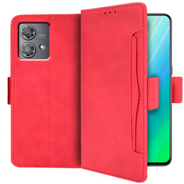 Klopové pouzdro pro Motorola Edge 40 Neo, Card Slot, červené