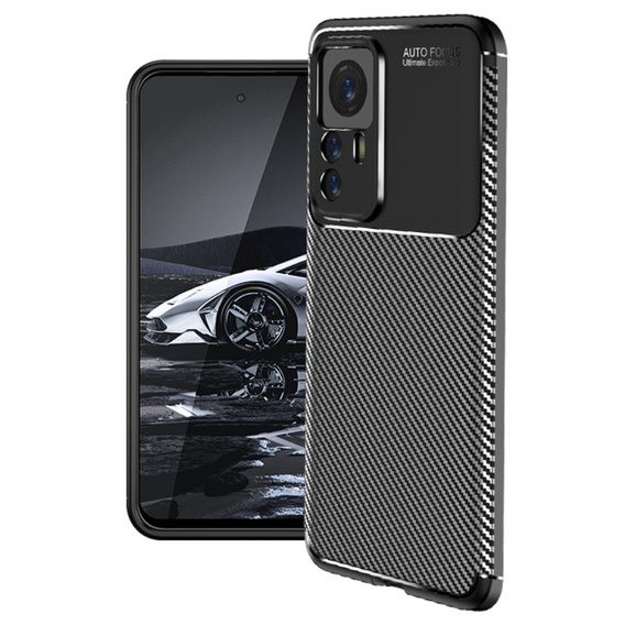 Pouzdro pro Xiaomi 12T, Carbon Gel, černé