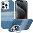 Pouzdro iPhone 15 Pro Max, Frame Kickstand, pro MagSafe, Moon Blue