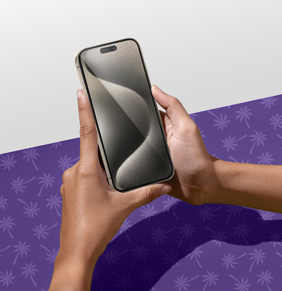 Tvrzené sklo Shy Palm pro iPhone 15 Pro Max