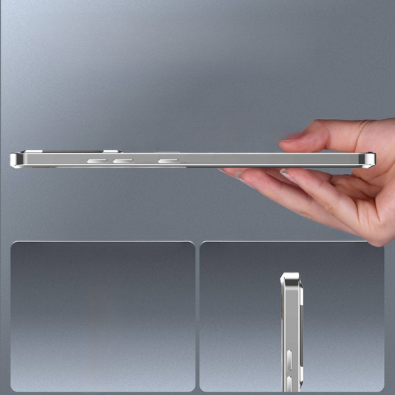 Ochranné pouzdro na fotoaparát pro Samsung Galaxy S21 FE 5G, CamShield MagSafe, průhledná / stříbrná