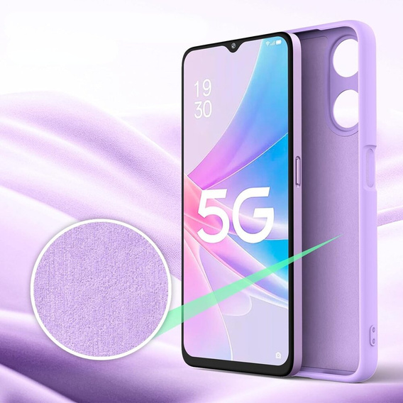Pouzdro pro Oppo A38 4G / Oppo A18 4G, Silicone Lite, fialové
