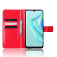 Klopové pouzdro pro Infinix Hot 20i, Crazy Horse Wallet, červené