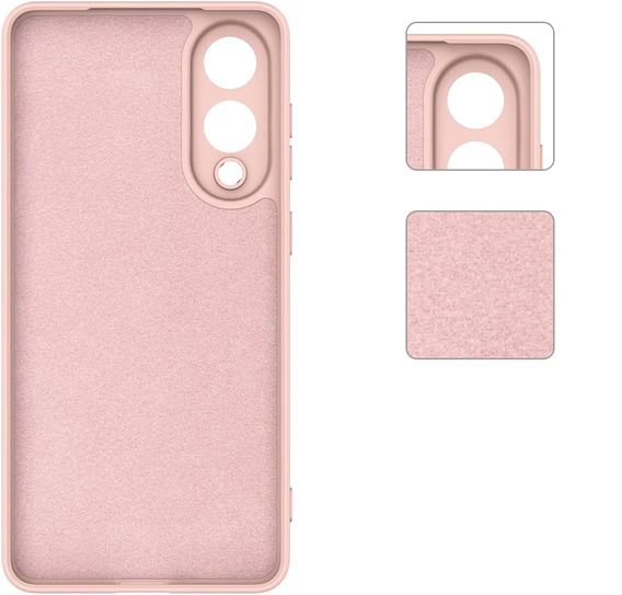 Pouzdro pro Samsung Galaxy S25 Edge, Silicone Lite, růžové + 9H sklo
