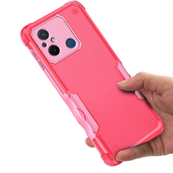 Pancéřové pouzdro pro Xiaomi Redmi 12C, Dual-Layer, růžové