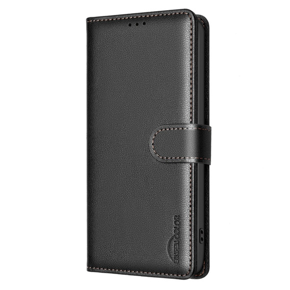 Klopové pouzdro pro Honor 200 Lite, BINFEN Wallet, černé