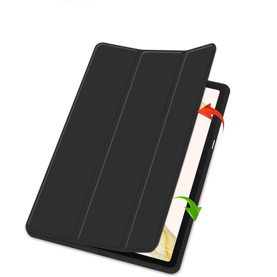 Pouzdro pro Samsung Galaxy Tab S10+ Plus, Smartcase s prostorem pro stylus, černé