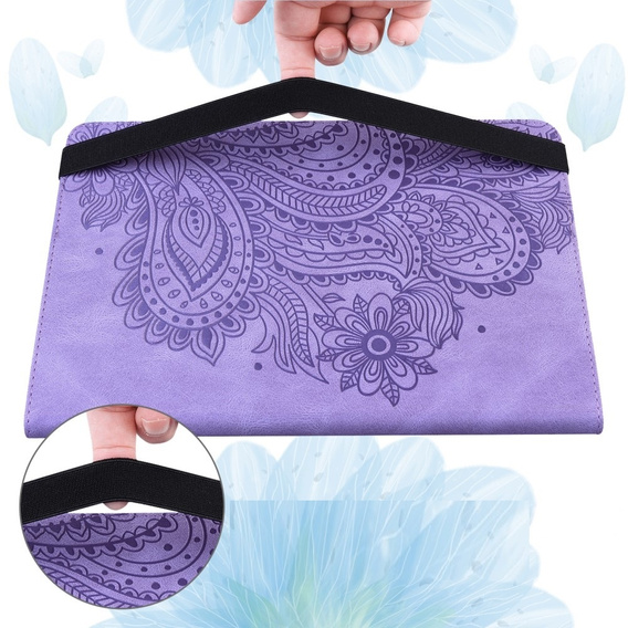 Pouzdro s klopou pro Xiaomi Redmi Pad SE 11", flower, fialové