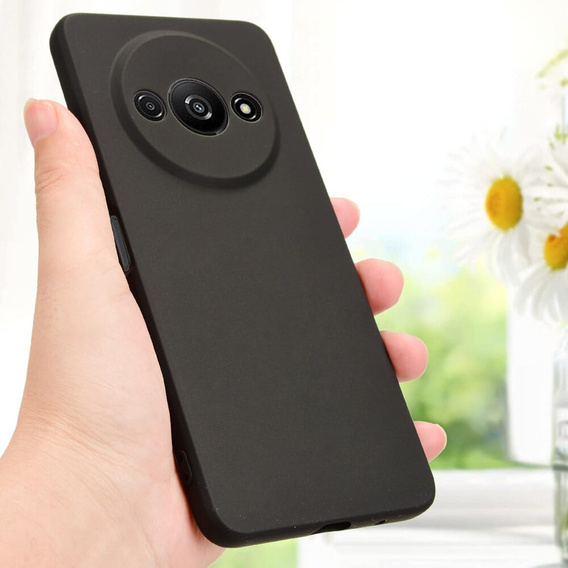 Tenké pouzdro pro Xiaomi Redmi A3, Slim, černé