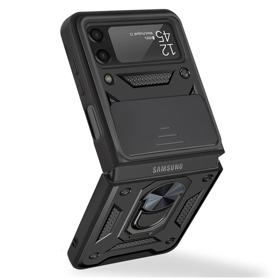 Pouzdro pro Samsung Galaxy Z Flip 4 5G, CamShield Slide, černé