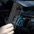 Pancéřové pouzdro pro Xiaomi Poco X3 NFC, Nox Case Ring, černé