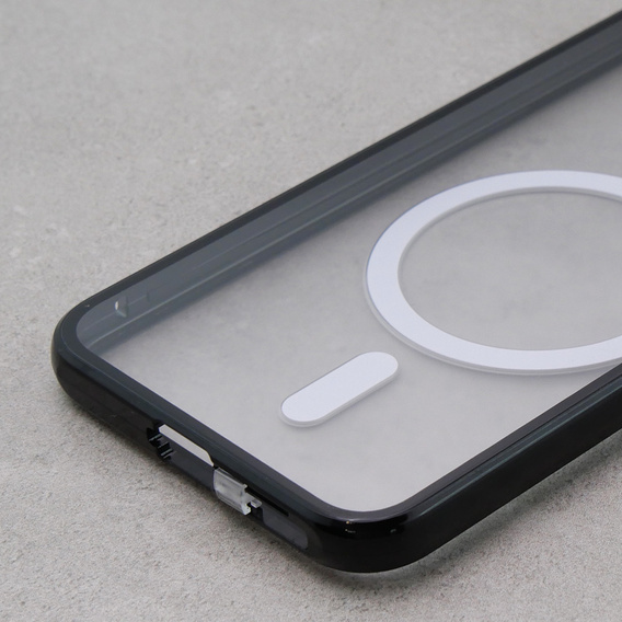 Magnetické pouzdro Dual Glass MagSafe pro Samsung Galaxy S23+ Plus, černé