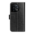 Klopové pouzdro pro OnePlus 11 5G, Wallet Case, černé