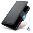 ERBORD Lesklá peněženka Litchi s klopou pro Motorola Edge 60 Pro