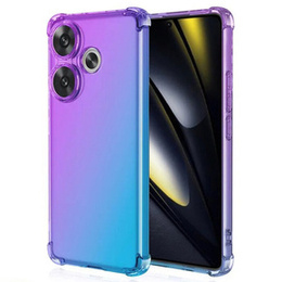 Pouzdro pro Xiaomi Poco F6, Gradient Dropproof, Fialová / modrá