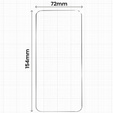 2x tvrzené sklo pro Samsung Galaxy S25 Edge, ERBORD Easy App Full Screen Protector