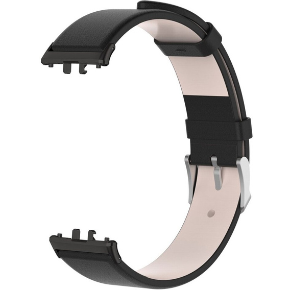 Kožený řemínek pro Samsung Galaxy Fit 3, černý