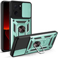 Pouzdro pro Xiaomi 13T / 13T Pro, CamShield Slide, zelené